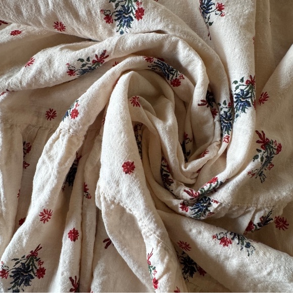 Max Studio Boho Floral Tiered Maxi Skirt Prairie Cottagecore S - Picture 13 of 14